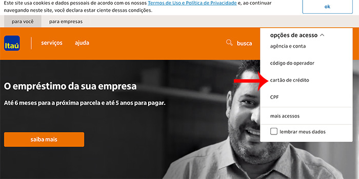 Como gerar a 2ª via da fatura do Cartão ItauCard