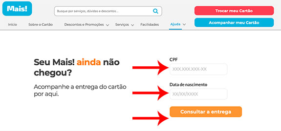 como rastrear o cartão mais