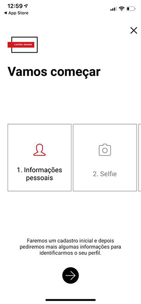 como solicitar cartão renner pelo aplicativo