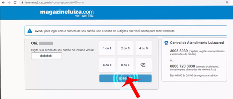 como emitir 2ª via fatura cartão magazine luiza pelo site