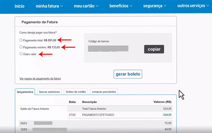 como emitir 2ª via fatura cartão magazine luiza pelo site