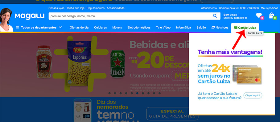 como emitir 2ª via fatura cartão magazine luiza pelo site 