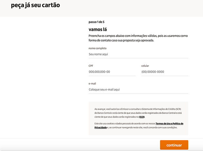 como solicitar cartão magazine luiza pelo site